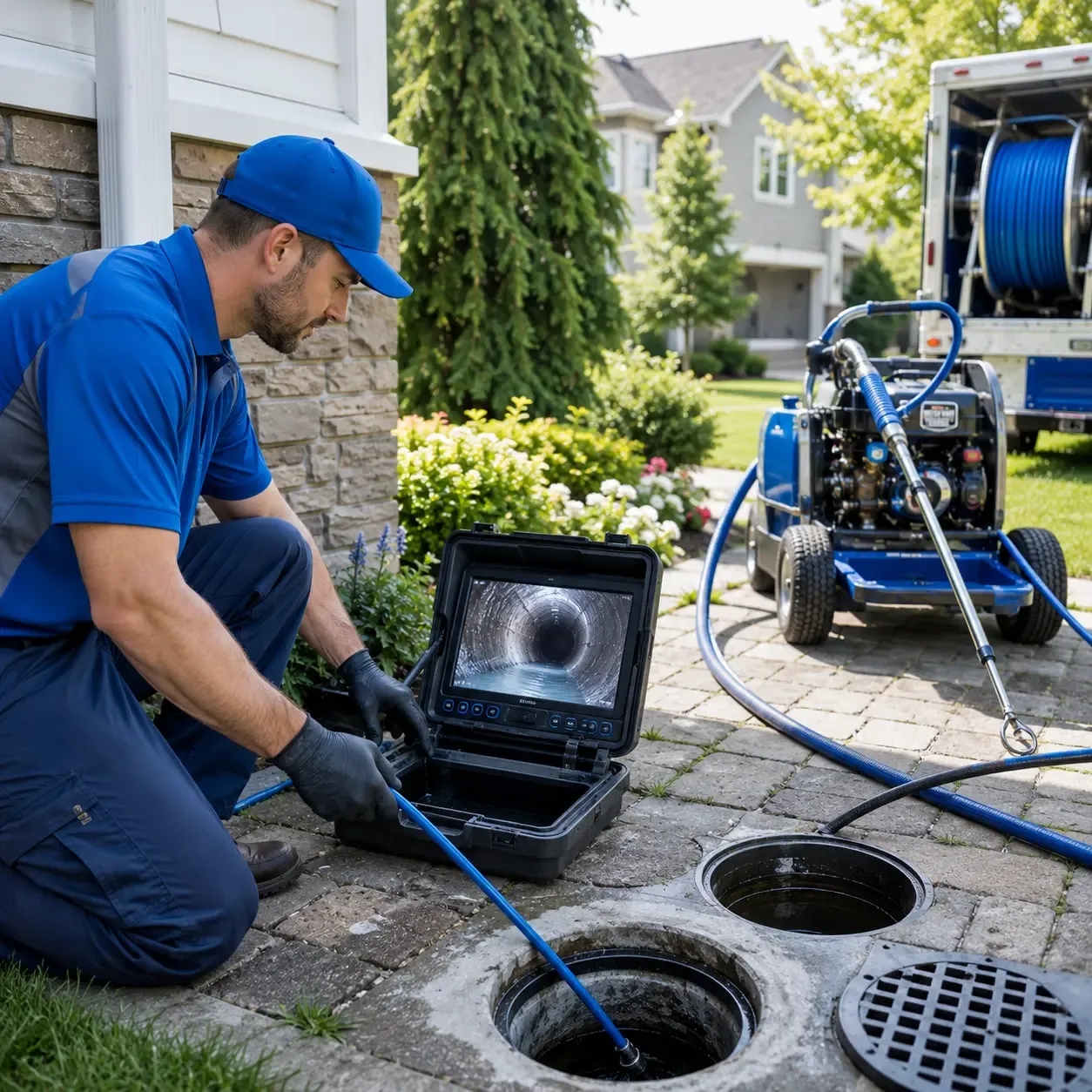 Outdoor drain cleaning professionals serving Greenville, IA